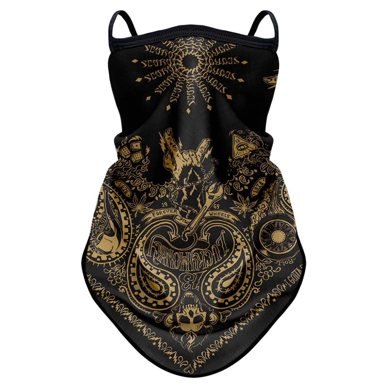 Retro Moto Cycling Sunscreen Mask Motorcycle Headscarf Summer Anti-UV Outdoor Neck Head Cover Riding Face Shield Sport Headwrap