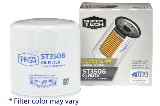 Supertech ST3506, Oil Filter Fits Buick, Cadillac, Chevrolet, GMC, Jeep, Oldsmobile and Pontiac Fits Select: 2002-2006 CHEVROLET SILVERADO, 2003-2006 CHEVROLET TAHOE