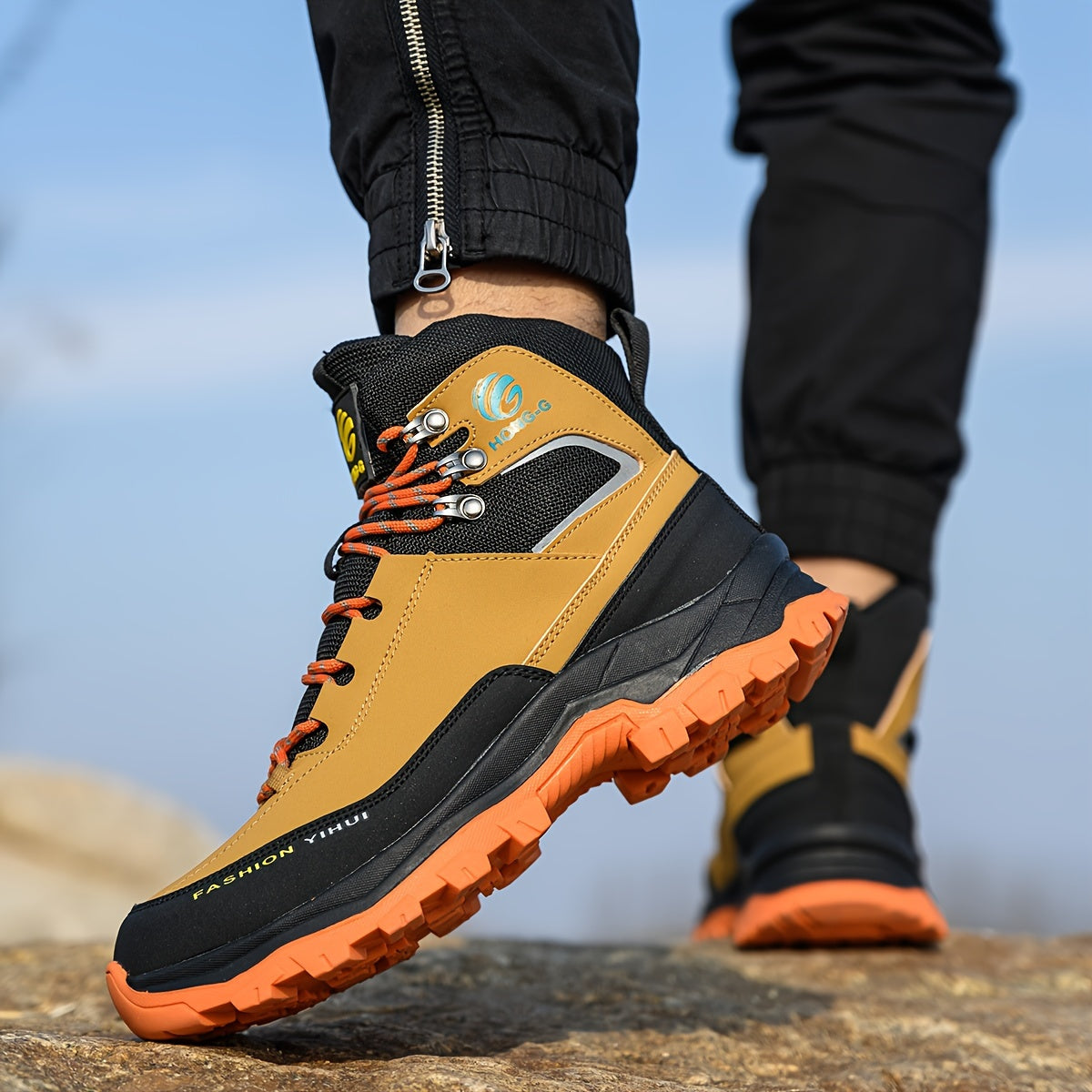 [Steel Toe Hiking Work Boots] Indestructible Steel Toe Mens Hiking Work Boots Safety Shoes Sneaker
