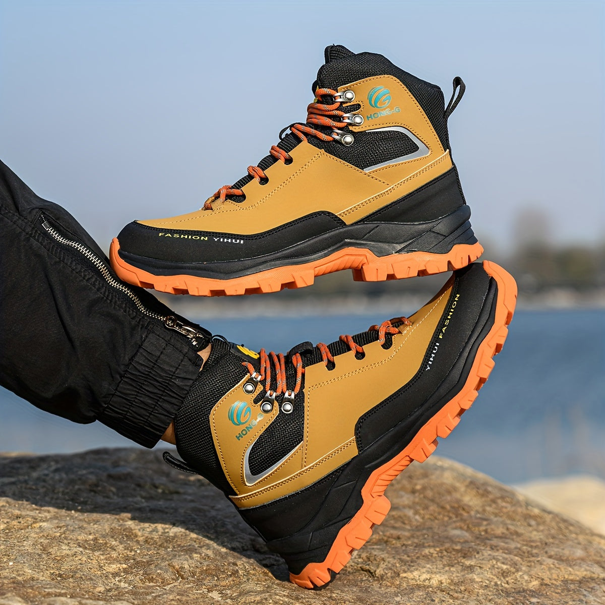 [Steel Toe Hiking Work Boots] Indestructible Steel Toe Mens Hiking Work Boots Safety Shoes Sneaker