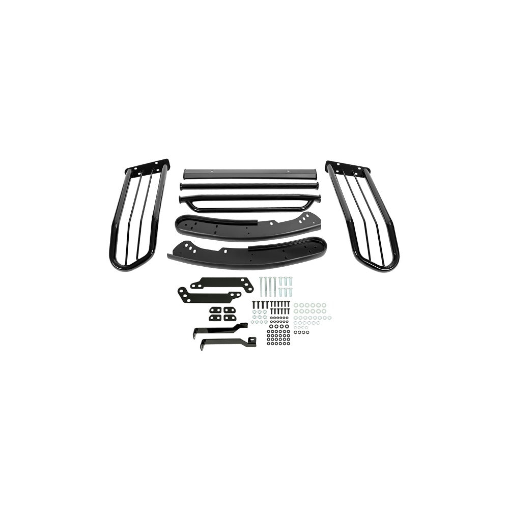 Brush Guard Compatible with 2015-2023 for Chevrolet Colorado Front Bumper Brush Grille Protector Steel Powder Coated Black
