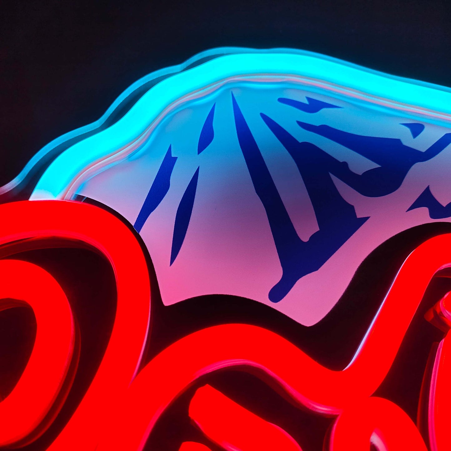 Mountain Chill Beer Neon Sign - LED Backlit Beer Bar Sign with Mountain Pattern Printing - Man Cave Decoration, Home Bar Sign, Unique Gift for Beer Lovers