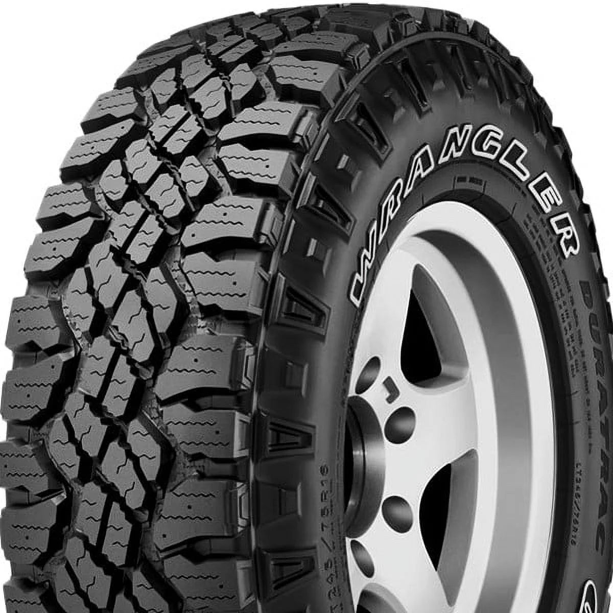 1  Wrangler Duratrac LT 235/75R15 104Q OWL Truck All Terrain 3PMSF Tires 312008027 / 235/75/15 / 2357515